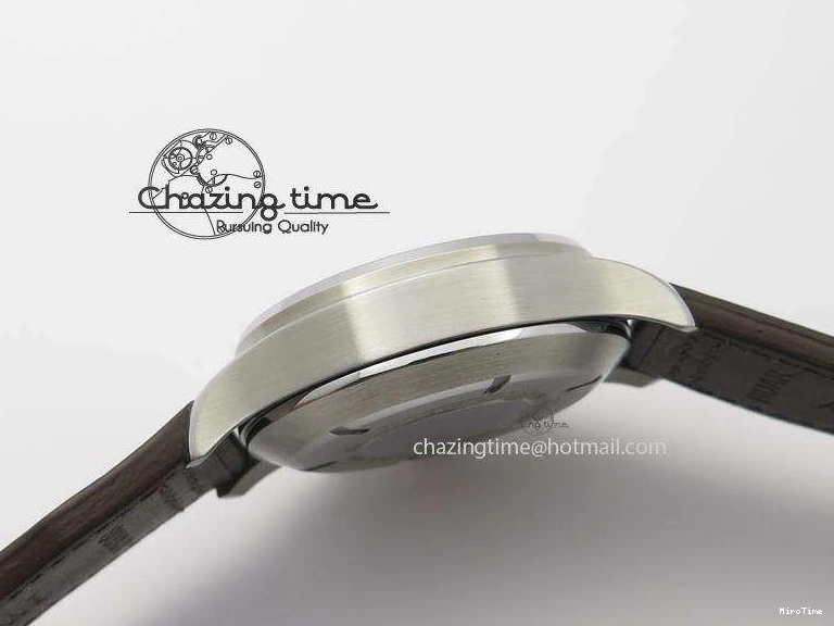 MIROTIME 0216 Pilot Chrono SS IW387808 CF3 ZF 1:1 Best Edition On Brown Leather Strap A Soft 7328